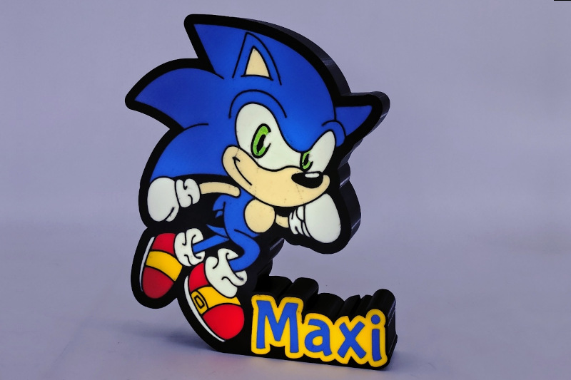 Sonic – Lámpara personalizada recargable